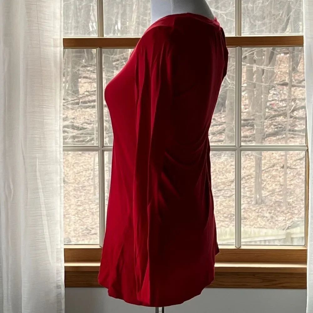 Boston Proper Women’s Red Long Sleeve Top size S - Picture 2 of 5